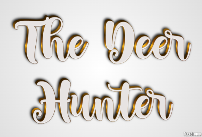 The Deer Hunter Text Effect