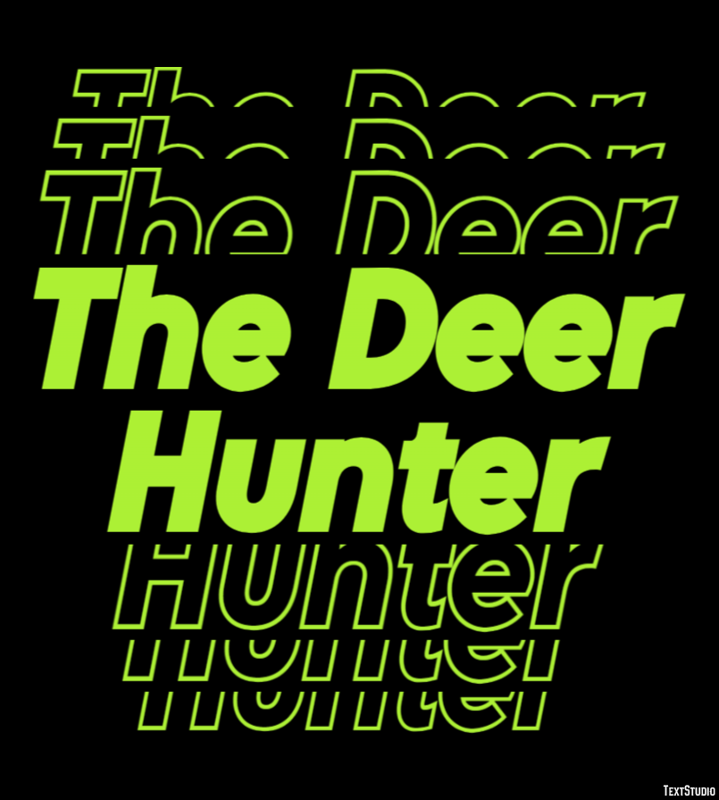 The Deer Hunter Text Effect