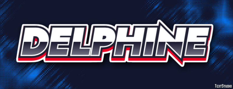 Delphine Text effect