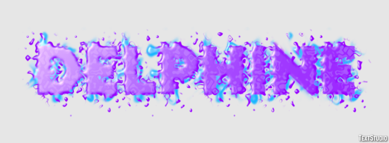 Delphine Text effect