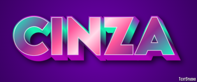 Cinza Text effect