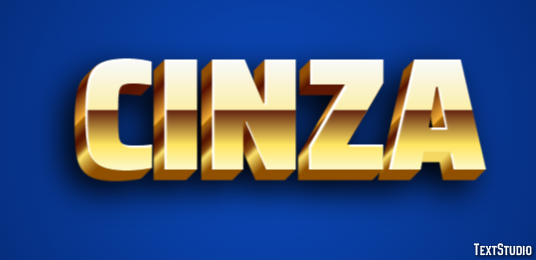 Cinza Text effect