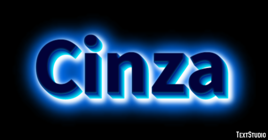 Cinza Text Effect