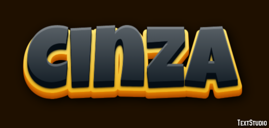 Cinza Text effect
