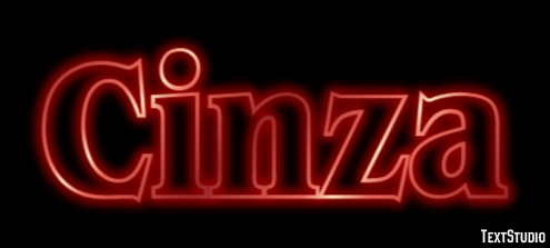 Cinza Text effect
