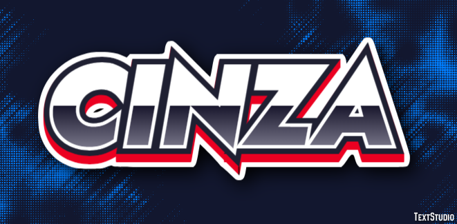 Cinza Text effect