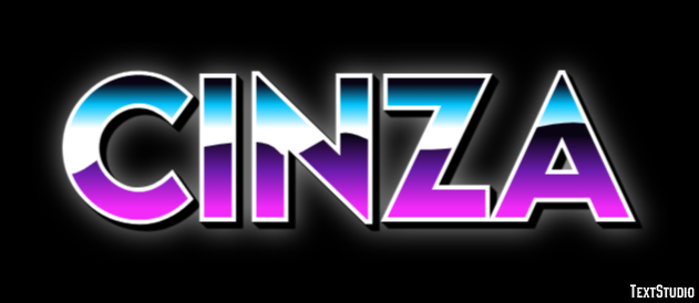 Cinza Text effect