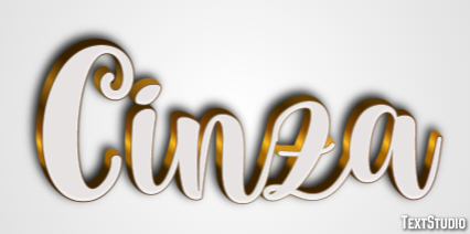 Cinza Text effect