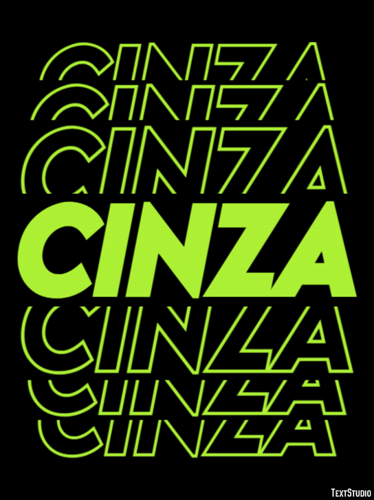 Cinza Text effect
