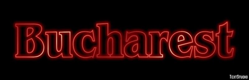 Bucharest Efecto de Texto
