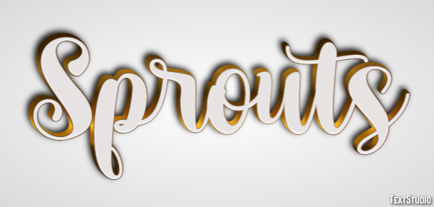 Sprouts Efeito de texto