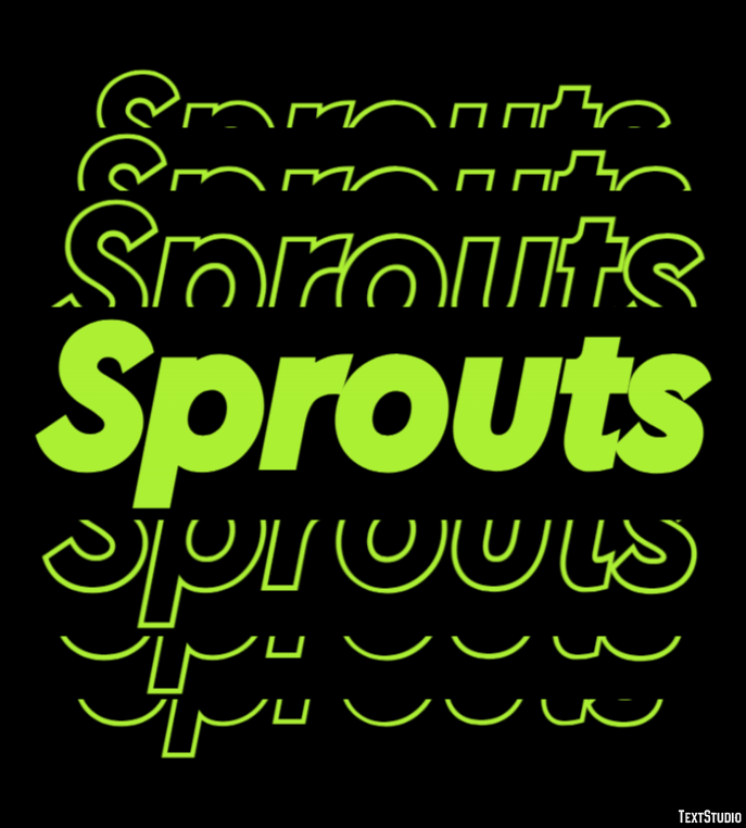 Sprouts Efeito de texto