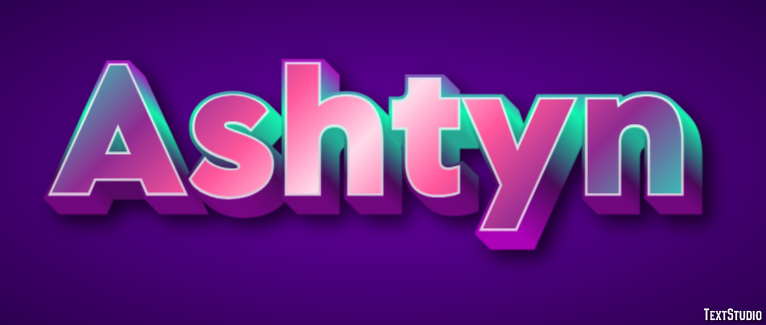 Ashtyn テキスト効果