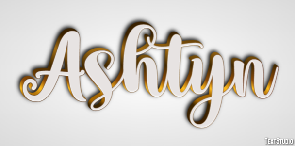 Ashtyn Text Effect