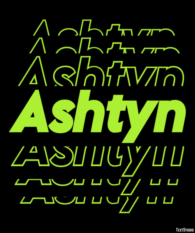 Ashtyn Texteffekt