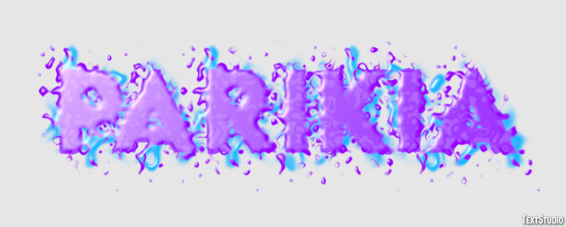 Parikia Эффект текста
