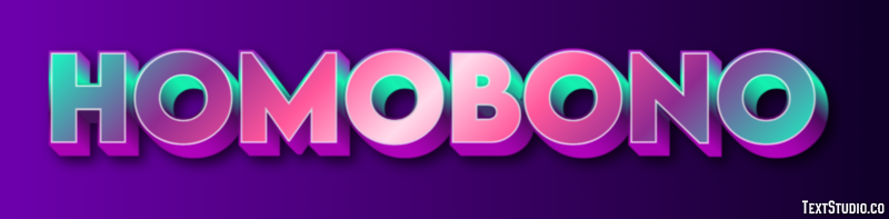 Homobono Efecto de texto