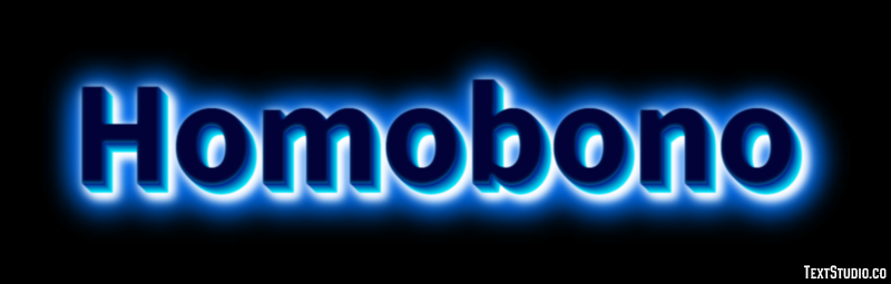 Homobono Efecto de texto