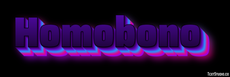Homobono Efecto de Texto