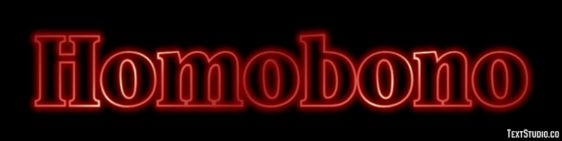 Homobono Efecto de texto