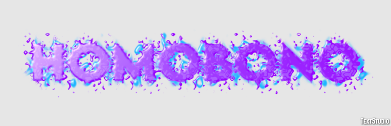 Homobono Efecto de texto