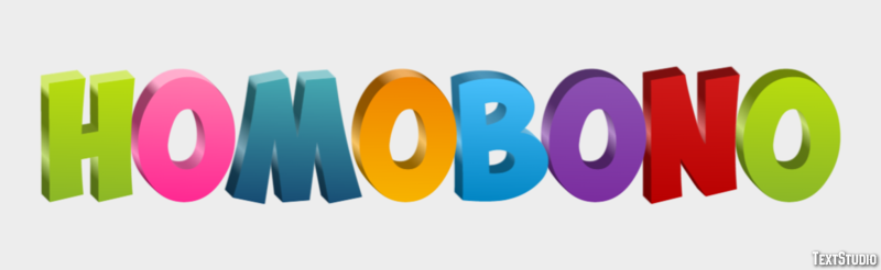 Homobono Efecto de texto