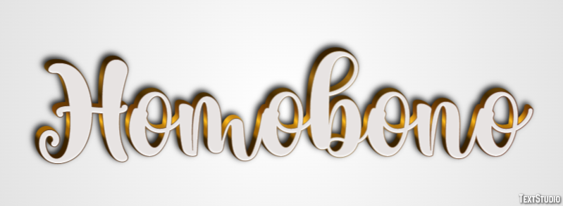 Homobono Efecto de texto