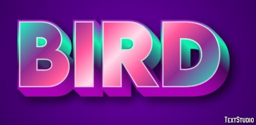 Bird Text Effect
