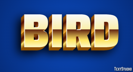 Bird Efecto de Texto