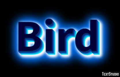 Bird Efecto de Texto