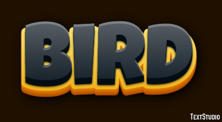 Bird Efecto de Texto