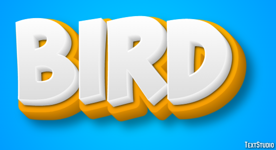 Bird Text Effect