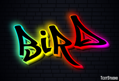 Bird Efecto de texto
