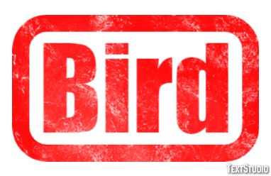 Bird Efecto de Texto