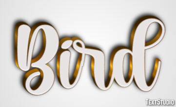 Bird Efecto de Texto