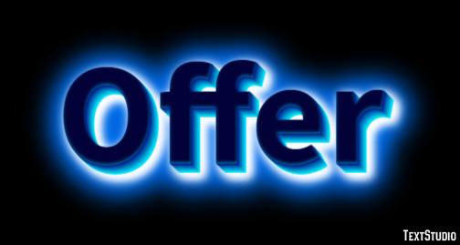 Offer Tekst Effect