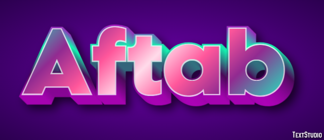 Aftab Text Effect
