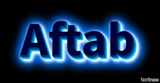 Aftab Эффект текста