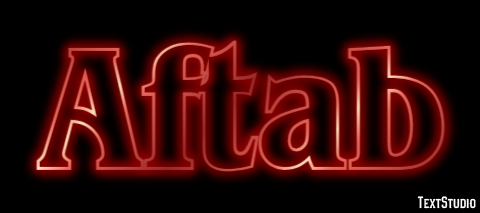 Aftab Text Effect