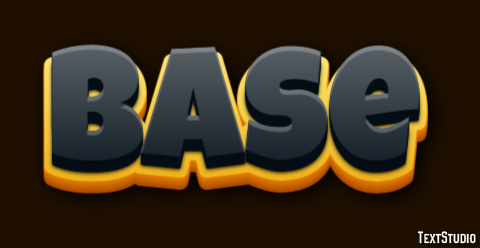 Base Text effect