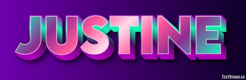Justine Эффект текста