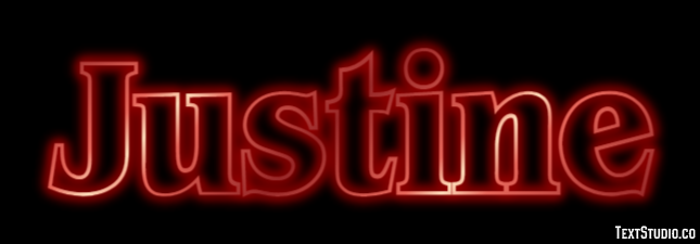 Justine Text effect