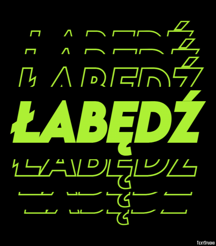 łabędź Efekt tekstowy
