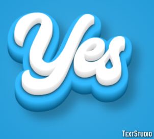 Yes Text Effect