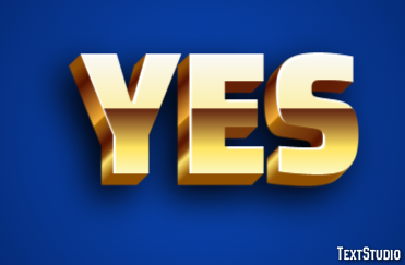 Yes Text Effect
