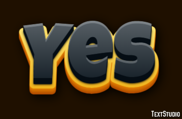 Yes Text Effect