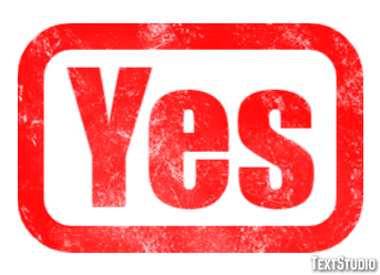 Yes Texteffekt