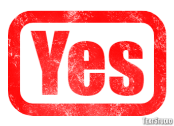 Yes Text Effect