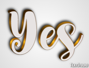 Yes Text Effect