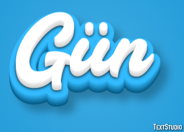 Gün Effet de Texte